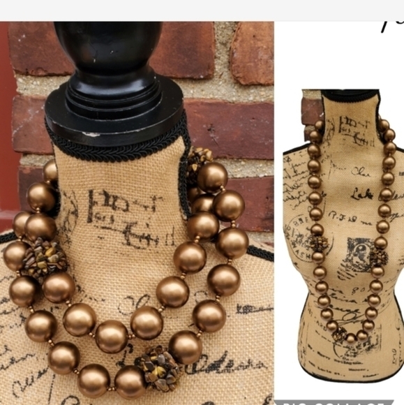 Bodacious and Glam brown bold necklace‎ NWOT - Picture 1 of 5